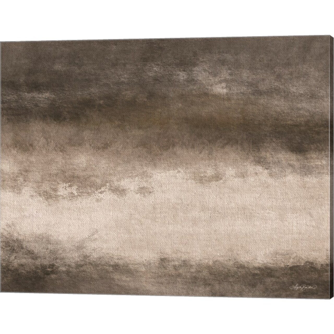 Mocha Java Abstract 2 by Angela Bawden 20" x 16" Canvas Wall Art